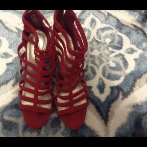 Red strappy sandal